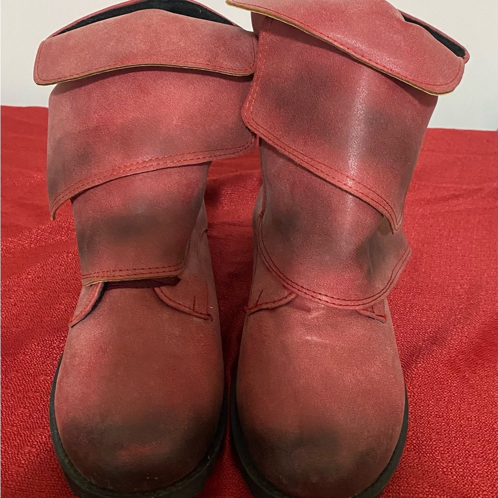 Hey Red Western Look Booties Size 9